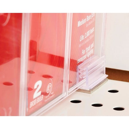 Kinter Clear Plastic Shelf Divider 0.625 in. H X 0.5 in. W X 1 in. L 20 pk 107085-ACE